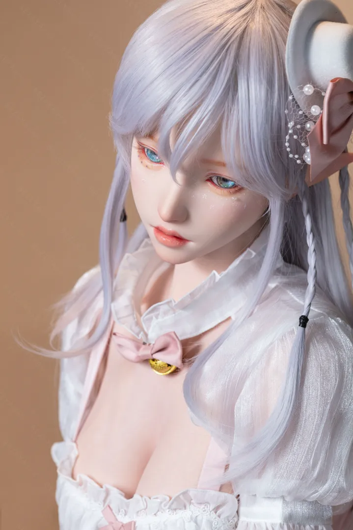 155cm (5ft1) E CUP Lightweight Silicone Sex Doll, Movable Jaw Head Calla